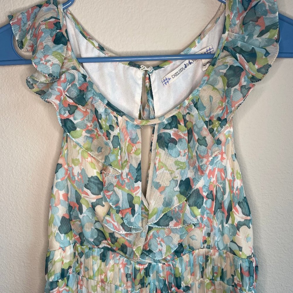 Chelsea and Violet Blue Floral Maxi Dress